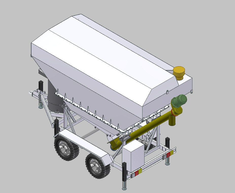 Auger 168 200 Barrel 40 Ton Portable Cement Silo